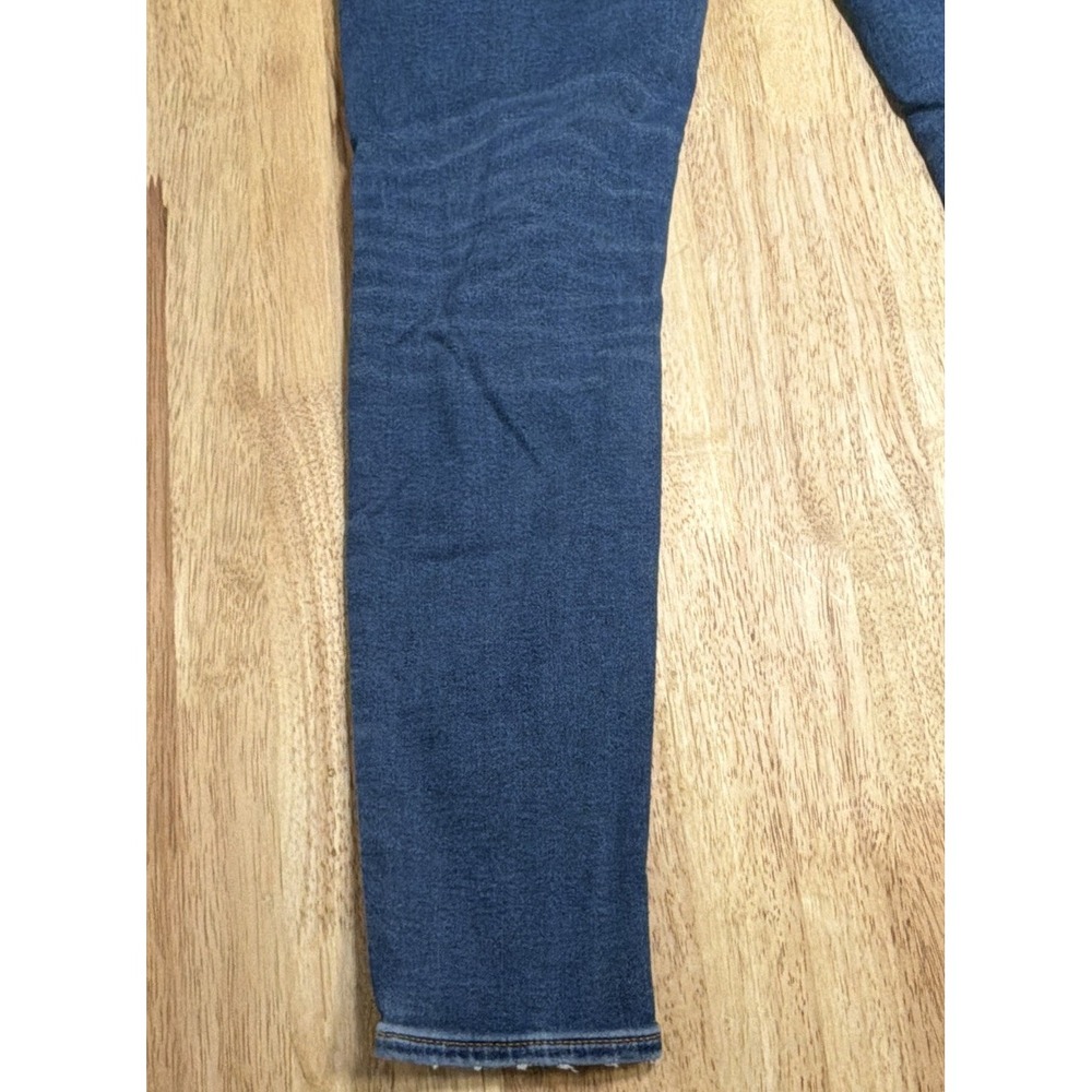 American Eagle Next Level Stretch Hi-Rise Blue Distressed Women's Size 10 - Picture 12 of 16